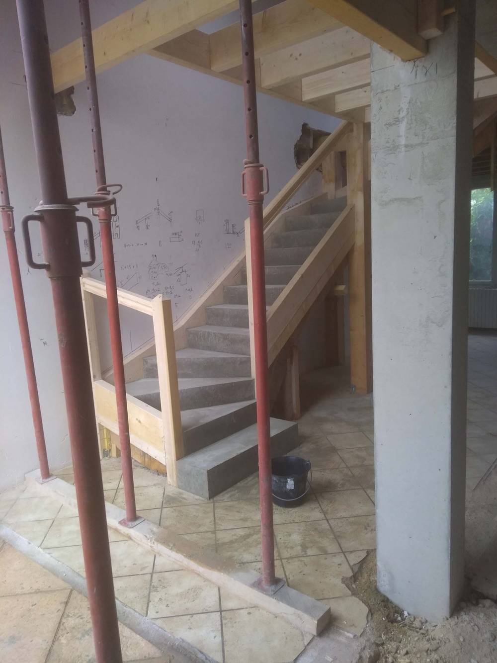 construction escalier
