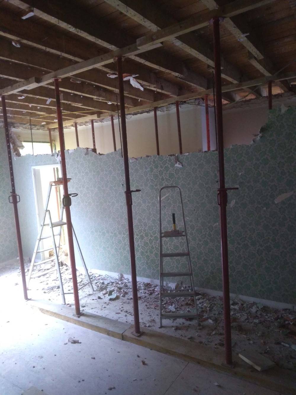 rénovation mur maison